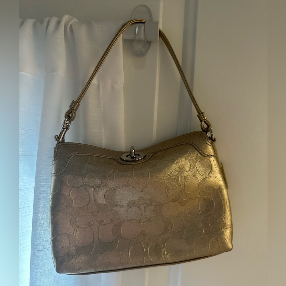 Gold Vintage Coach Purse